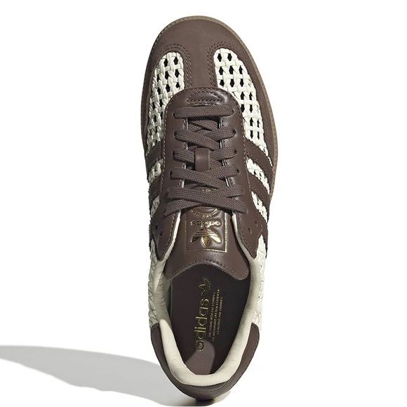 🤎 ADIDAS SAMBA CROCHET LEATHER CREAM 🧴 - Picture 3 of 4